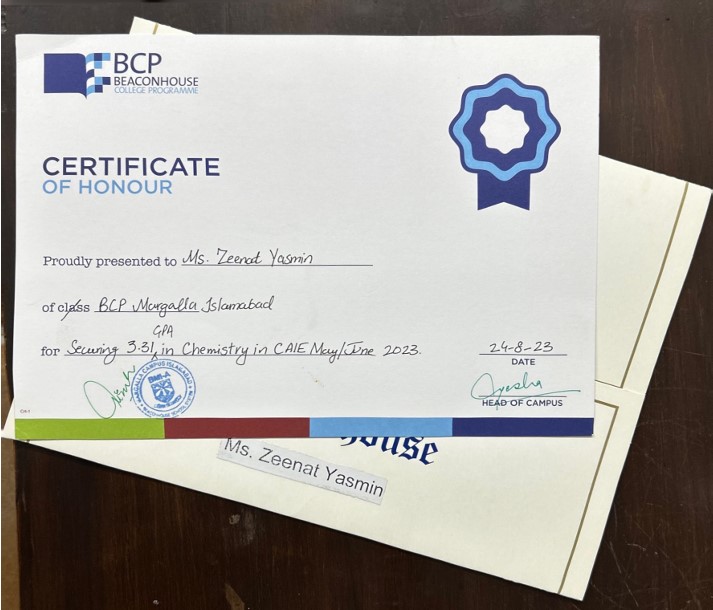 Certificate D