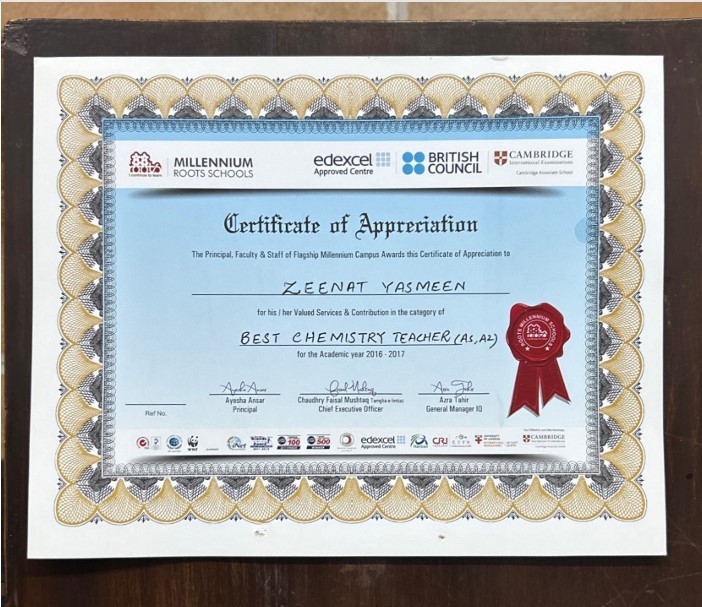 Certificate H