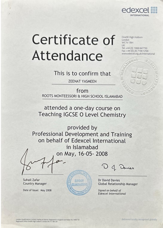 Certificate L